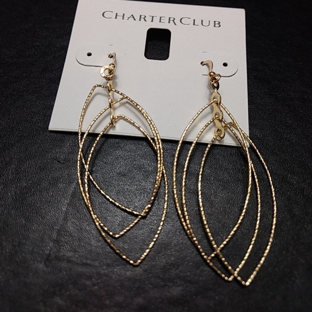 **Last Chance!! Final Sale** Charter Club gold tone earrings